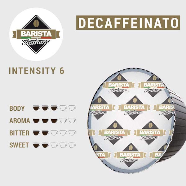 Italian Dolce Gusto Decaffeinated Coffee Pod Bundle with Normal Milk 50 Pods