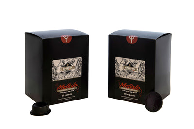 Italian Lavazza A Modo Mio Mefisto "Extremely intense" coffee 50 pods