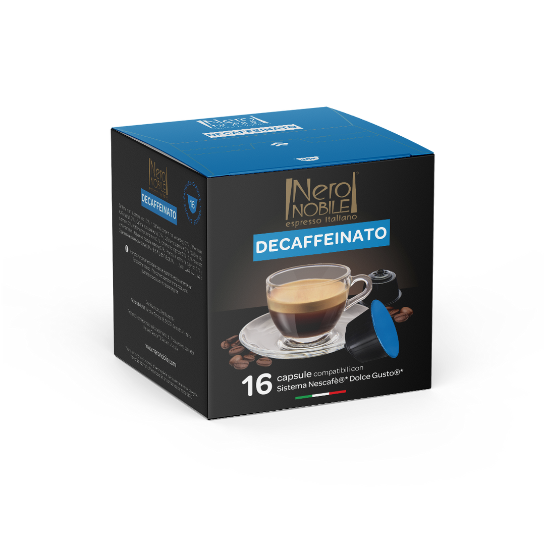 Nero Nobile Dolce Gusto Italian Decaffeinato "Decaf" Coffee 16 servings