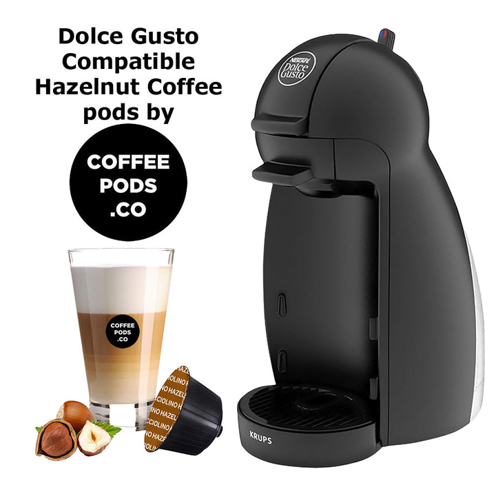 Italian NEW Compostable Dolce Gusto "Nocciolino" Hazelnut Coffee 16 Pods