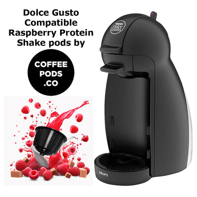 Italian Dolce Gusto Raspberry Protein Milkshake Drink 16 Pods 21% Protein - New Summer 2023