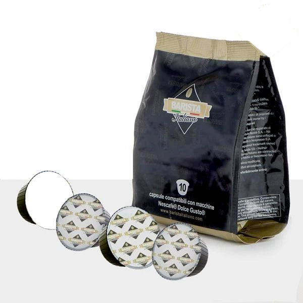 Italian Dolce Gusto Decaffeinated Coffee Pod Bundle with Normal Milk 50 Pods